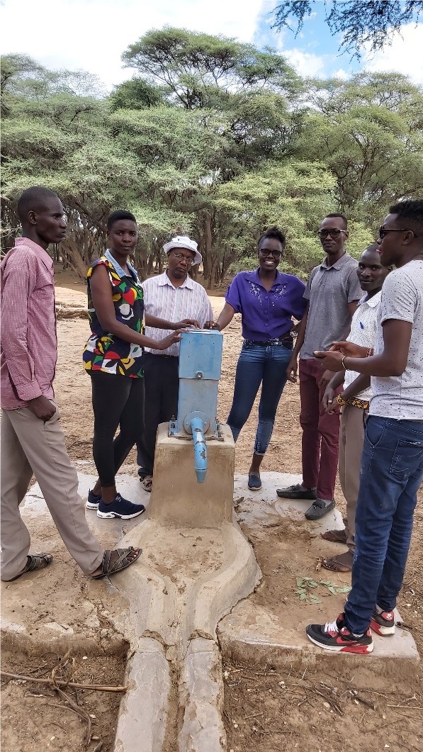 Broken down hand pump