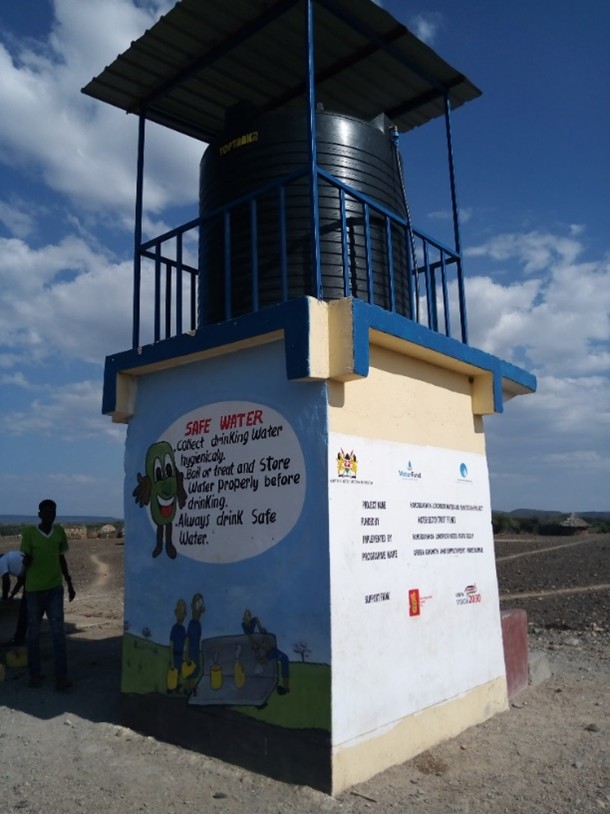 Branded water kiosk
